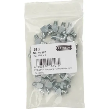 Závitová tyč Pressol Kuželový vsuvka H2-45°, M 6 x 1-VZ-VK 25 ks