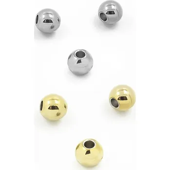 Materiál na výrobu šperku Duté ocelové korálky 3x0,8mm - 1Ks+ - Nerez SL / 1Ks