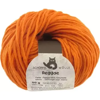 Příze Schoppel Wolle Reggae 0701 Papaya (Příze merino Reggae 0701 Papaya)