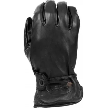 Rukavice Rukavice RODEO LONGHORN kožené ČERNÉ M ČERNÁ - BLACK