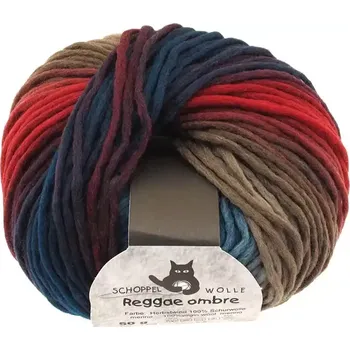 Příze Schoppel Wolle Reggae ombré 1507 Herbstwind (Příze merino Reggae ombré 1507 Herbstwind)