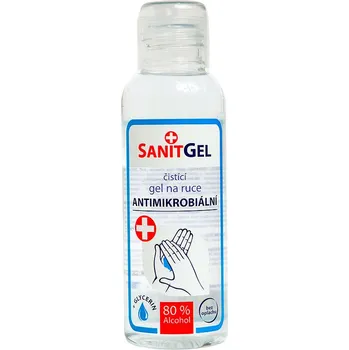 Dezinfekce Sanitgel Antimikrobiální bezoplachový čistící sprej na ruce 100 ml