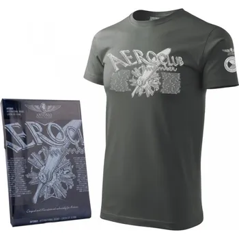 Pánské tričko ANTONIO Triko AEROCLUB ŠEDOMODRÉ L ŠEDÁ - GREY