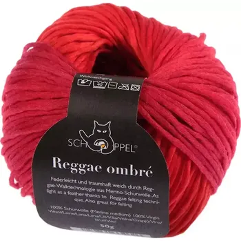 Příze Schoppel Wolle Reggae ombré 2435 Hochofen (Příze merino Reggae ombré 2435 Hochofen)