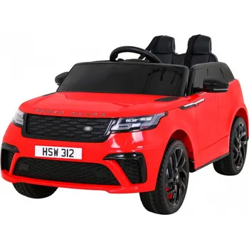 Dětské elektrovozidlo Ramiz Range Rover Velar baterie červená + dálkové ovládání + EVA + pomalý start + MP3 LED