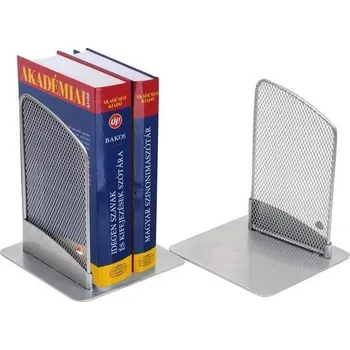 Stojan na knihy, stříbrná, ALBA