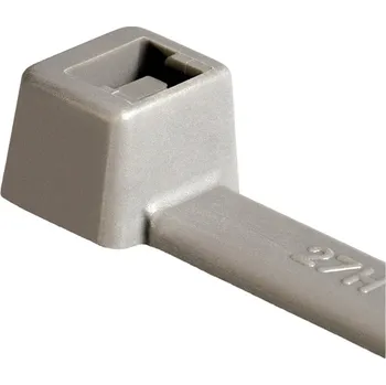 Organizace kabelů HellermannTyton 111-00819, T120R(E)-PA46-GY (100), stahovací pásky, 7.60 mm, 387 mm, šedá, 100 ks