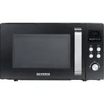Severin 7752 mikrovlnná trouba černá 900 W funkce grilování, horkovzdušný