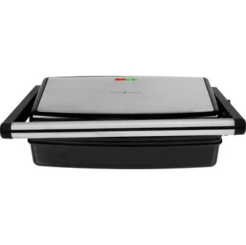 Kuchyňský gril Tristar GR-2859 elektrický gril, kontaktní gril, stříbrná, černá