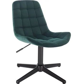 LuxuryForm DESIGN Kosmetická židle PARIS VELUR na černém kříži - zelená