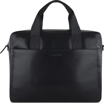 Pánská aktovka Bugatti Kožená taška na notebook Romano 49401701 černá