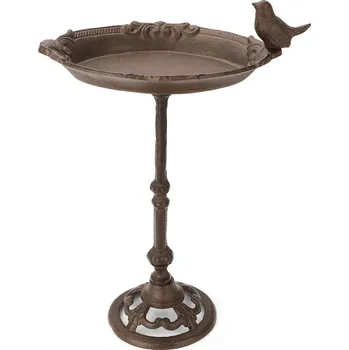 Krmítko pro ptáka REAVET Stylová ptačí koupel s podstavcem a ozdobami