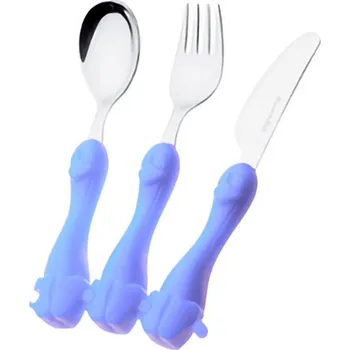 Příbor příbor dětský 3-dílný PINGO modrý