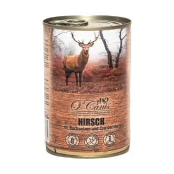 Krmivo pro psa O CANIS psí konzerva- mokré krmivo- jelen s pohankou - 400 g