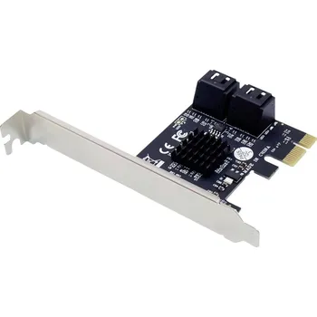 Kabel do PC Conceptronic EMRICK 4-Port-SATA-PCIe-Adapter mit SATA-Kabel SATA řadič PCIe