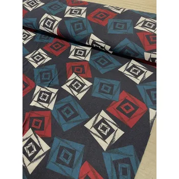 Polyviskoza úplet, Barva Modrá, Materiál 88%Vs 6%Pa 6%Pu