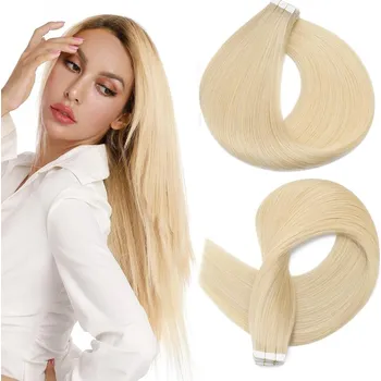 Páskové prodloužení vlasů - různé délky Blond 55 cm