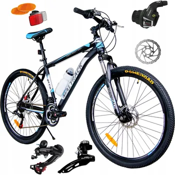 Horské kolo Horské kolo MTB MalTrack Shimano Team, rám 18 palců, kolo 26", černé