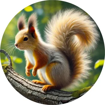 Jedlá dekorace na dort Jedlý papír veverka