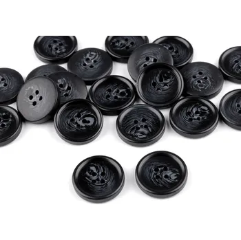 Knoflík Knoflík oblekový velikost 24", 28", 32", 36", 40", barva 9 (36") černá