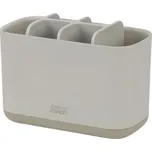 Joseph Joseph Béžový plastový stojánek na zubní kartáčky Easy Store