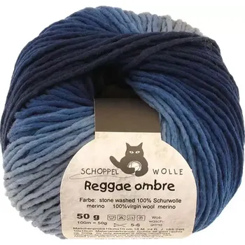 Příze Schoppel Wolle Reggae ombré 1535 Stone-Washed (Příze merino Reggae ombré 1535 Stone-Washed)