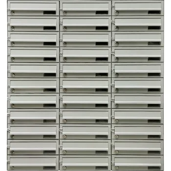 Železářství 3MH s.r.o. Poštovní schránka MB 01-300x90x370 v sestavě na stěnu Barva: RAL 8002 hnědá