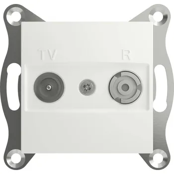 Elektroinstalační materiál Schneider Electric Koncová účastnická zásuvka TV, rádio Asfora Signální bílá (RAL 9003) EPH3300721D 1 ks