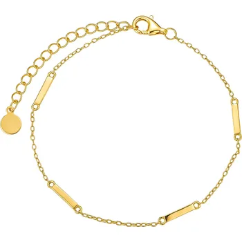 Náramek Olivie Stříbrný řetízkový náramek GOLD 8954 Ag 925; ≤1,5 g.