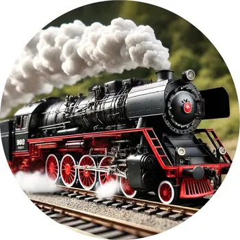 Jedlá dekorace na dort Jedlý papír lokomotiva