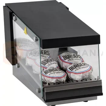 Barová židle Ohřívač na hamburgery, ohřevná vitrína, jedna police, 0,43 kW, 350x707x430 mm | RESTO QUALITY, RQBIN351