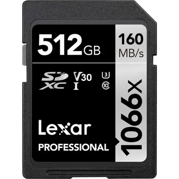 Paměťová karta Lexar SDXC 512GB 1066x Professional Class 10 UHS-I U3 (V30) LSD1066512G-BNNNG
