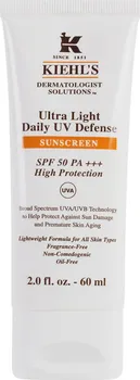 Přípravek na opalování Kiehl´s Dermatologist Solutions Ultra Light Daily UV Defense Sunscreen ochranný gel na obličej SPF50 