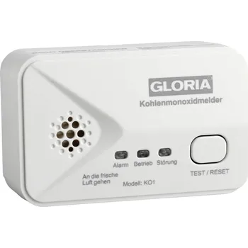 Detektor CO Gloria KO1, 002518.4000 detektor oxidu uhelnatého na baterii, detekce oxidu uhelnatého (CO)