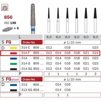 Vánoční dekorace Diaswiss 856 červená, 6ks/balení - 023 mm