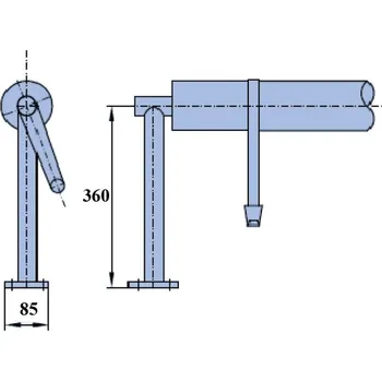 Naviják solární plachty 4,3 m (horizontální)
