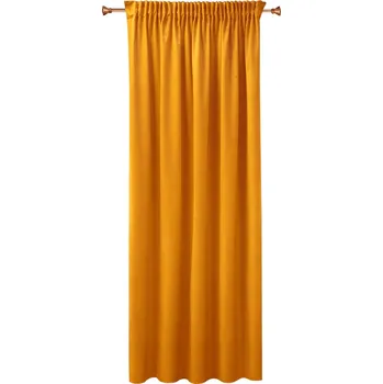 Jednobarevný hotový závěs Bella žlutá 75x150
