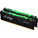 Kingston FURY Beast/DDR4/32GB/3600MHz/CL18/2x16GB/RGB/Black