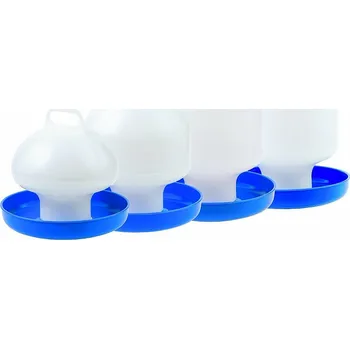 napáječka pro hospodářská zvířata Napáječka pro drůbež a holuby s bajonetem 2,5 l modrá miska