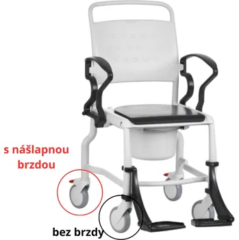 Lékařský nábytek Náhradní díl - kolečko ke křeslům REBOTEC Varianta: bez brzdy