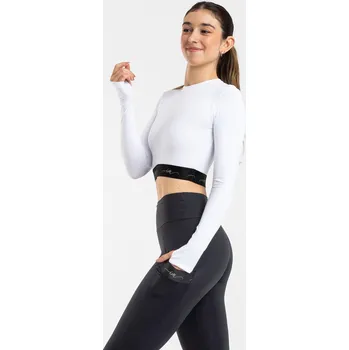 Dámská mikina Intermezzo,Top na krasobruslení 6593, bílá L