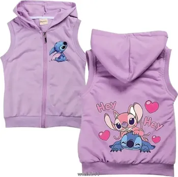 Chlapecký svetr Lilo & Stitch Dětská podzimní/jarní vesta s motivem "Lilo & Stitch " - potisk Hey Hey (2-15 let) Barva: fialová - Hey Hey, Velikost: 150/11-12 let