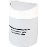 Koš stolní pr. 12 cm, v. 18 cm, bílý plast