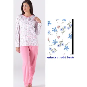 Pánské pyžamo Dámské pyžamo KARELPIU KC6014 Modrá 4XL