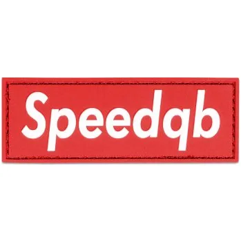 Nášivka SPEEDQB BOX LOGO PVC NÁŠIVKA - ČERVENÁ