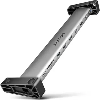 AXAGON HMC-10HLS, USB 5Gbps hub, 4x USB-A, HDMI 4k/60Hz, RJ-45 GLAN, SD/mSD, PD 100W, kabel 25cm