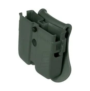 Univerzální pouzdro na 2 pistolové zásobníky - Oliva