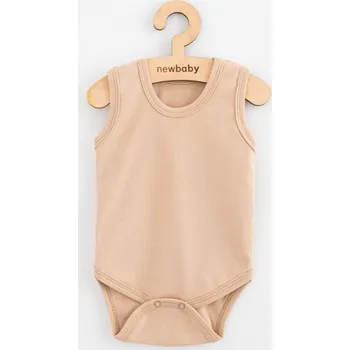 Kojenecké body bez rukávů New Baby Classic II světle béžové kluk, velikost 68 (4-6m)