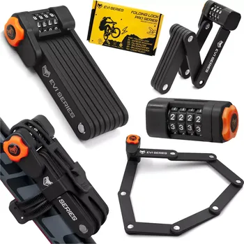 Zámek na kolo Řetěz na skládací kolo EVI BIKE - kombinovaný zámek 830/5V