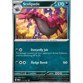 Volný čas Pokémon TWM 117/167 Scolipede - Twilight Masquerade Stav: Near Mint, Verze: NORMAL